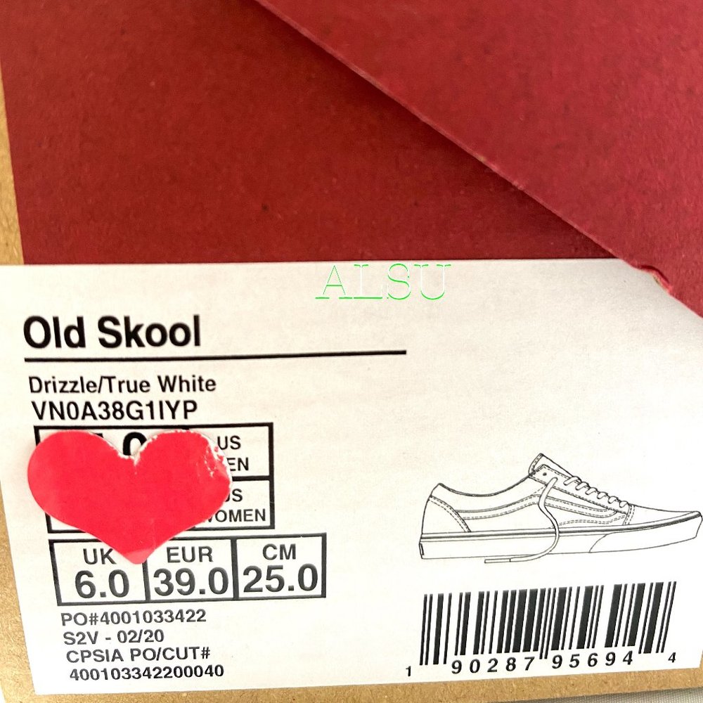 VANS Old Skool Low Top Drizzle Canvas Men's Sneakers Low Top Size - Picture 10 of 10